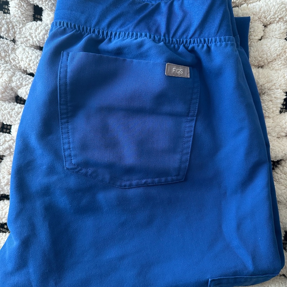 Figs Royal Blue Scrub Pants